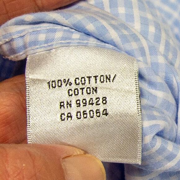 Men's XL Dress Shirt BUGATCHI Light Blue 100% Cotton Long Sleeve Business Shirt - Picture 5 of 5